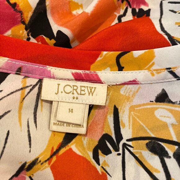 #139 J. CREW Plus Size Sleeveless Blouse - Picture 4 of 8